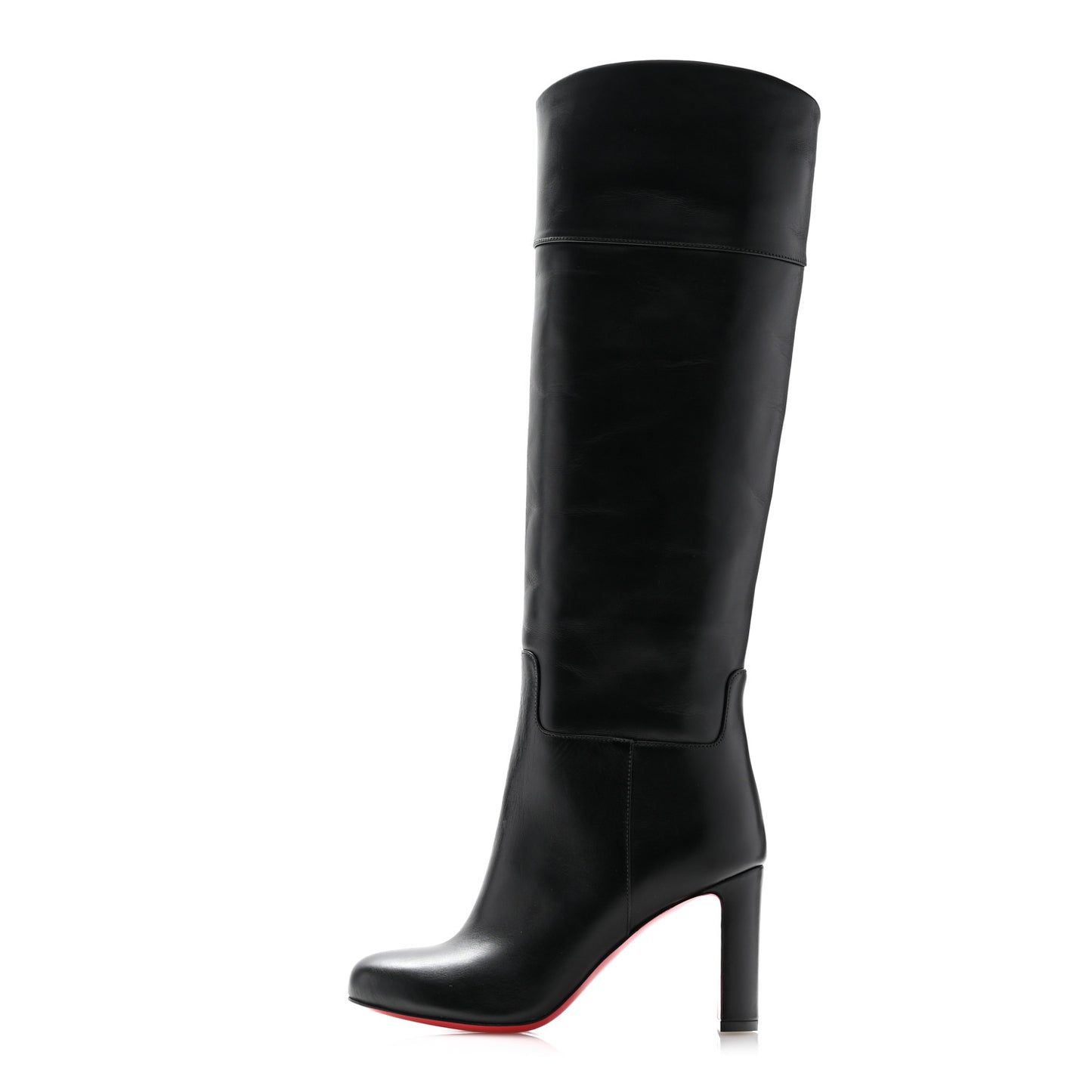 Calfskin Loo Botta 85 Knee High Boots 35.5 Black