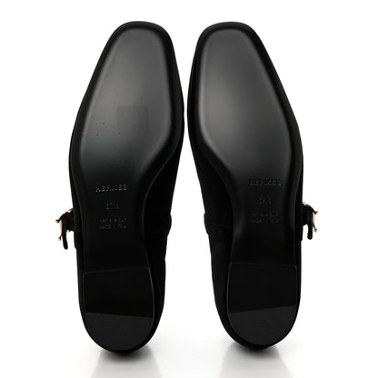Hermes Velvet Jane Ballerina Flats 37.5 Black 37.5 Black 5 of 9