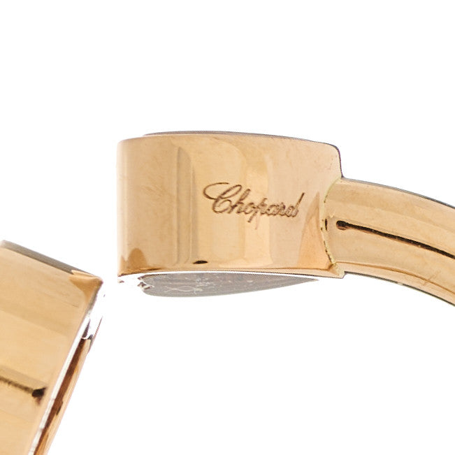 Chopard 18K Rose Gold Diamond Happy Hearts Ring 51 5.75 4 of 6