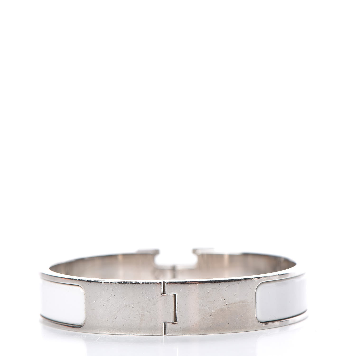 Hermes Enamel Narrow Clic Clac H Bracelet PM White 3 of 5