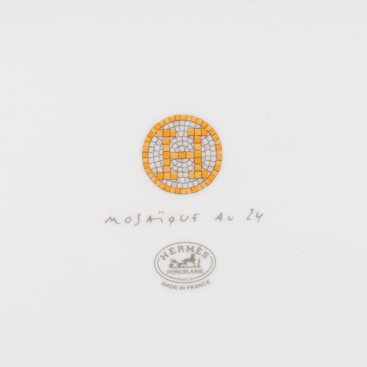 Hermes Porcelain Mosaique au 24 Sushi Plate 4 of 5