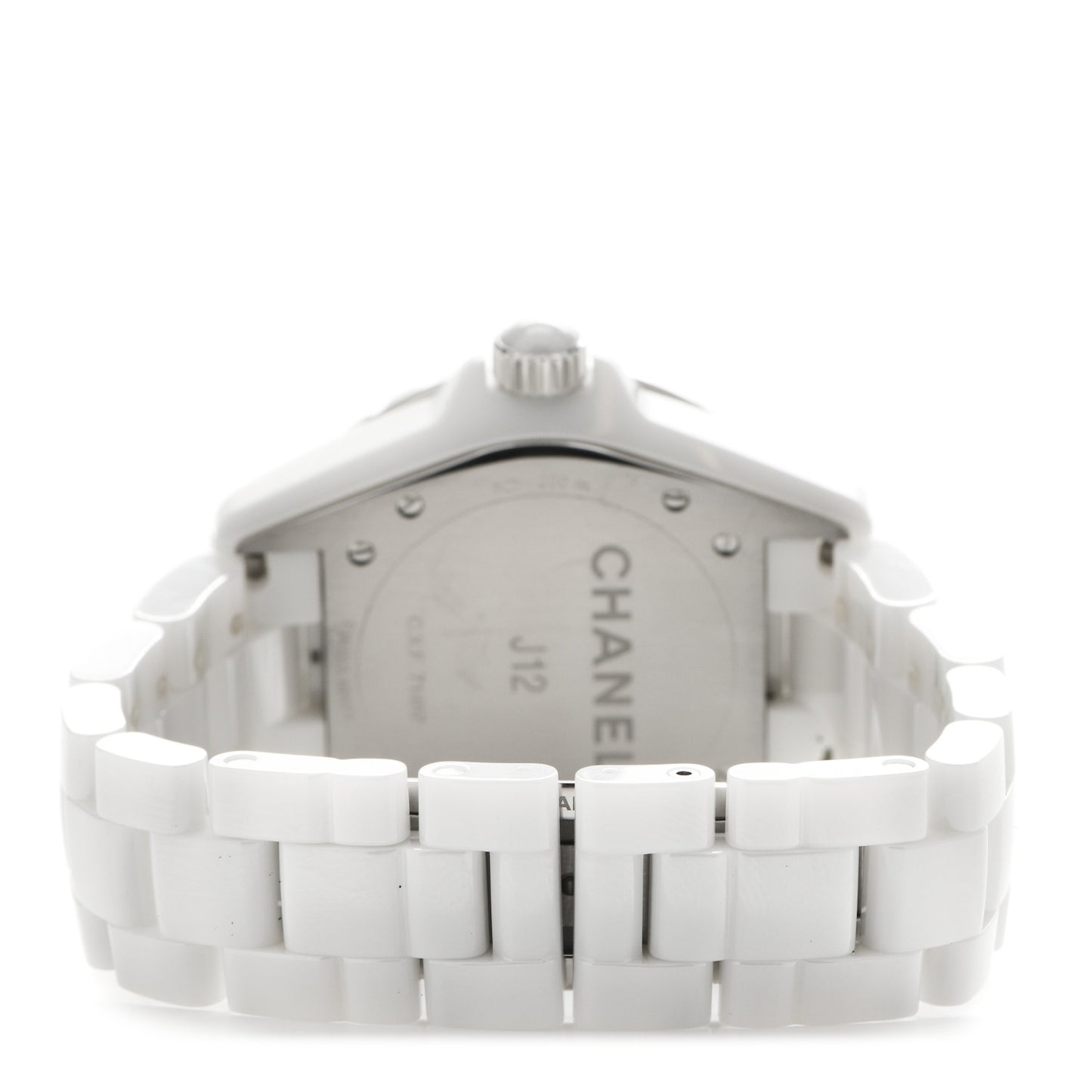 Stainless Steel Ceramic Diamond 38mm J12 Automatic Watch White
