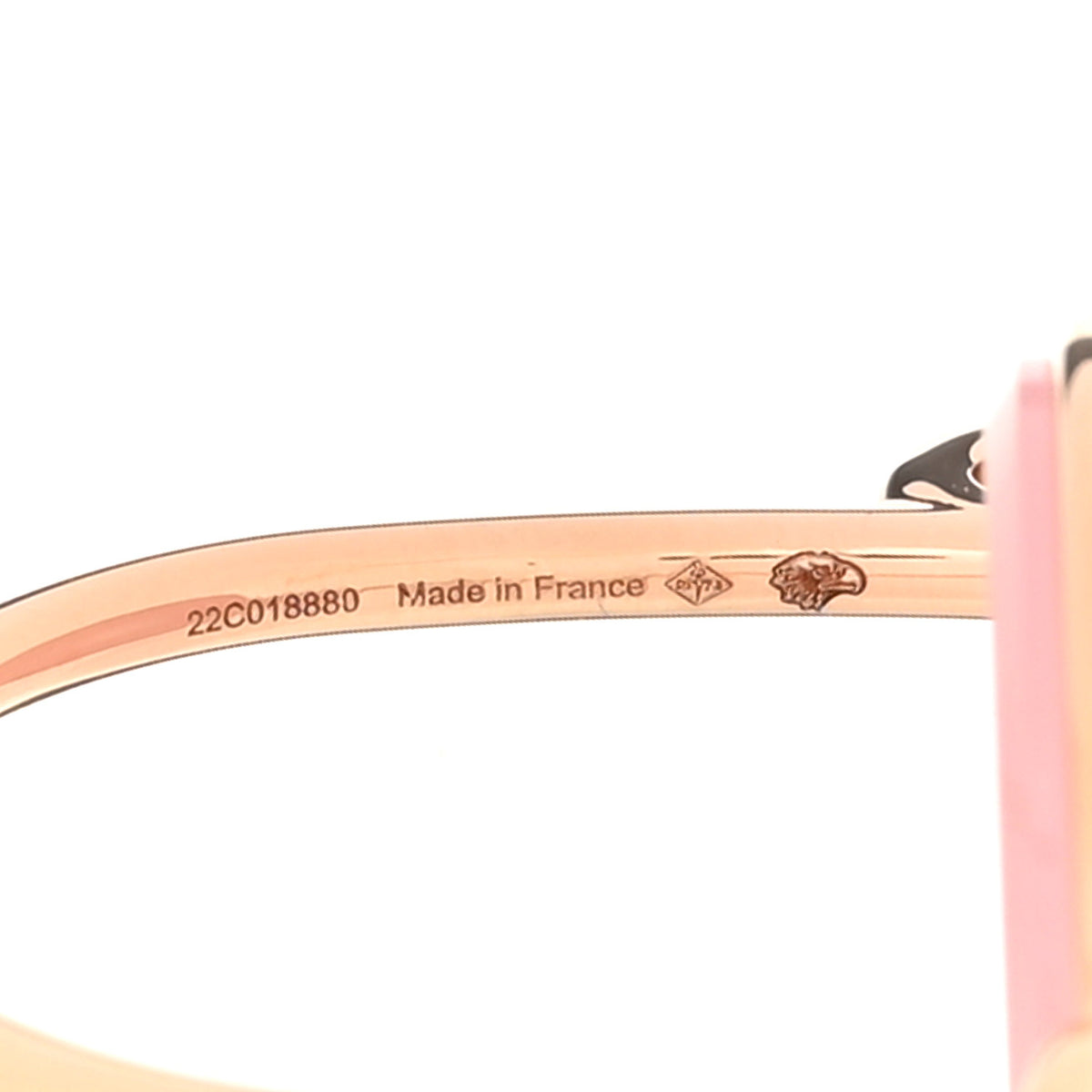 18K Rose Gold Pink Chalcedony Ex-Libris Ring 52 6