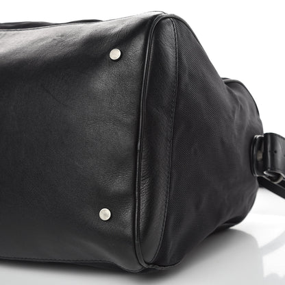 Balenciaga Nylon Agneau Classic Hardware Small Squash Duffle Bag Black 9 of 13