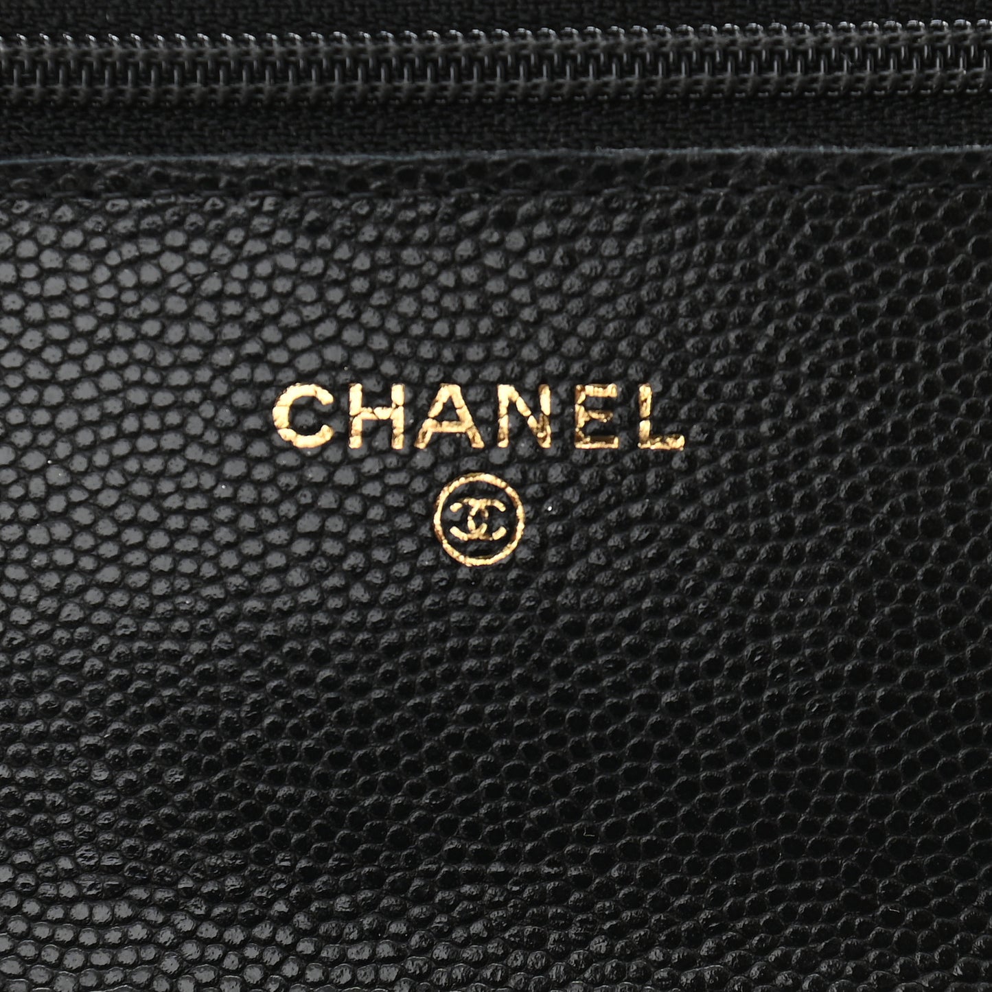 Caviar Quilted Coco Candy Wallet On Chain WOC Black