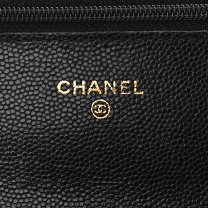 Chanel Caviar Quilted Coco Candy Wallet On Chain WOC Black 6 of 11