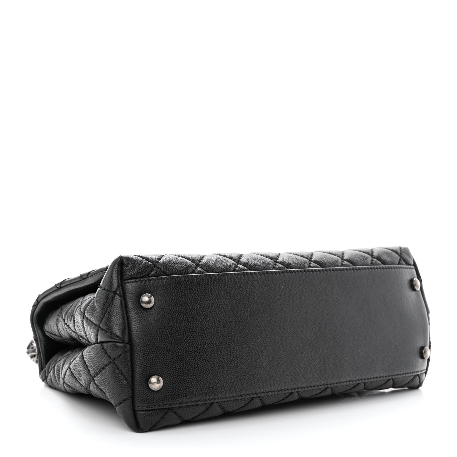 Chanel Caviar Quilted Small Coco Handle Flap Black 4 of 12