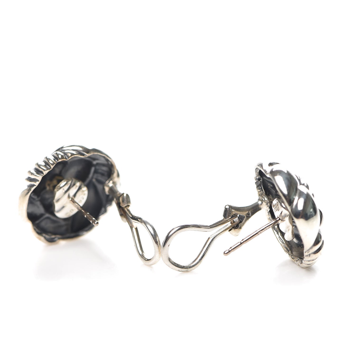 Sterling Silver Woven Cable Earrings