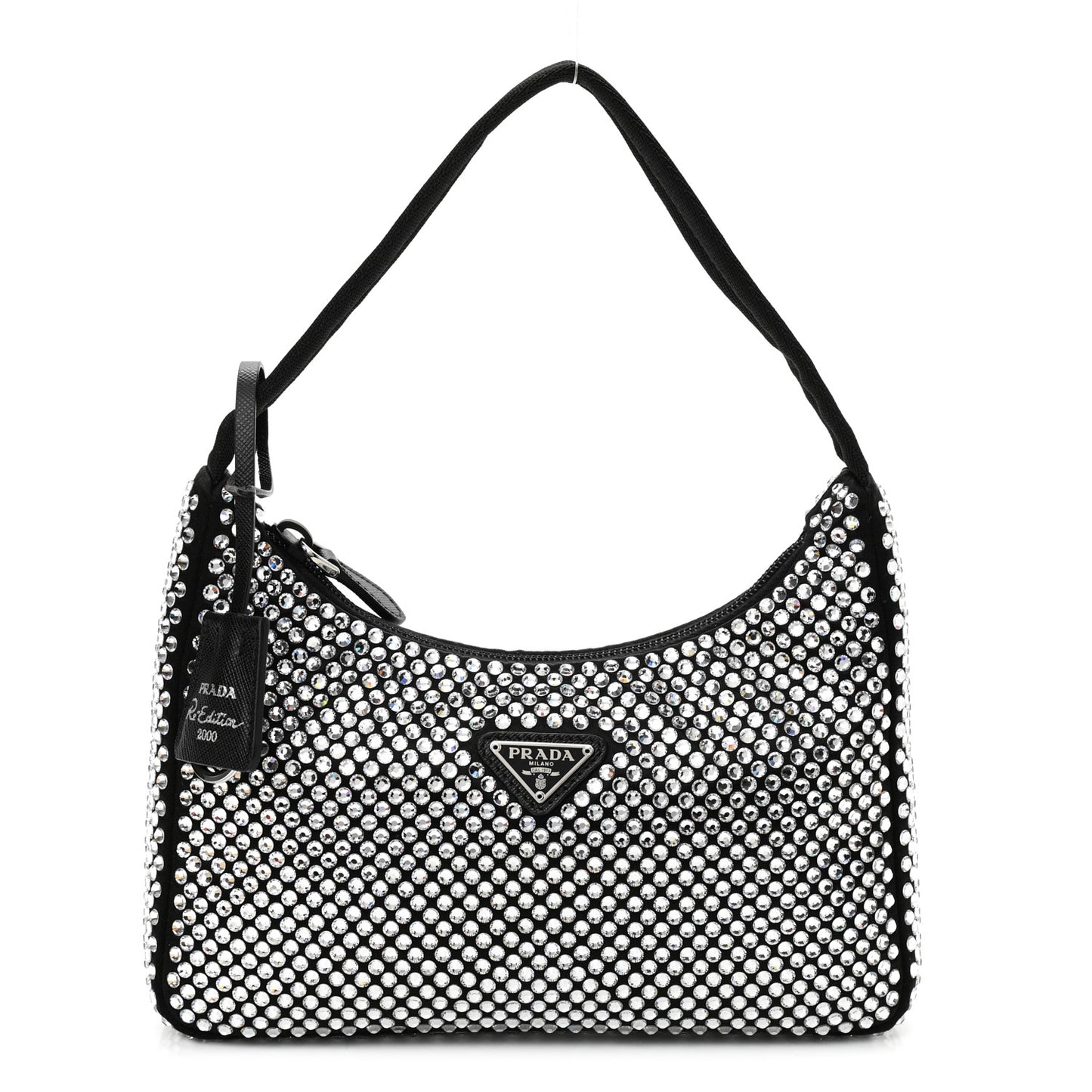 Satin Crystal Mini Re-Edition 2000 Bag Cristal