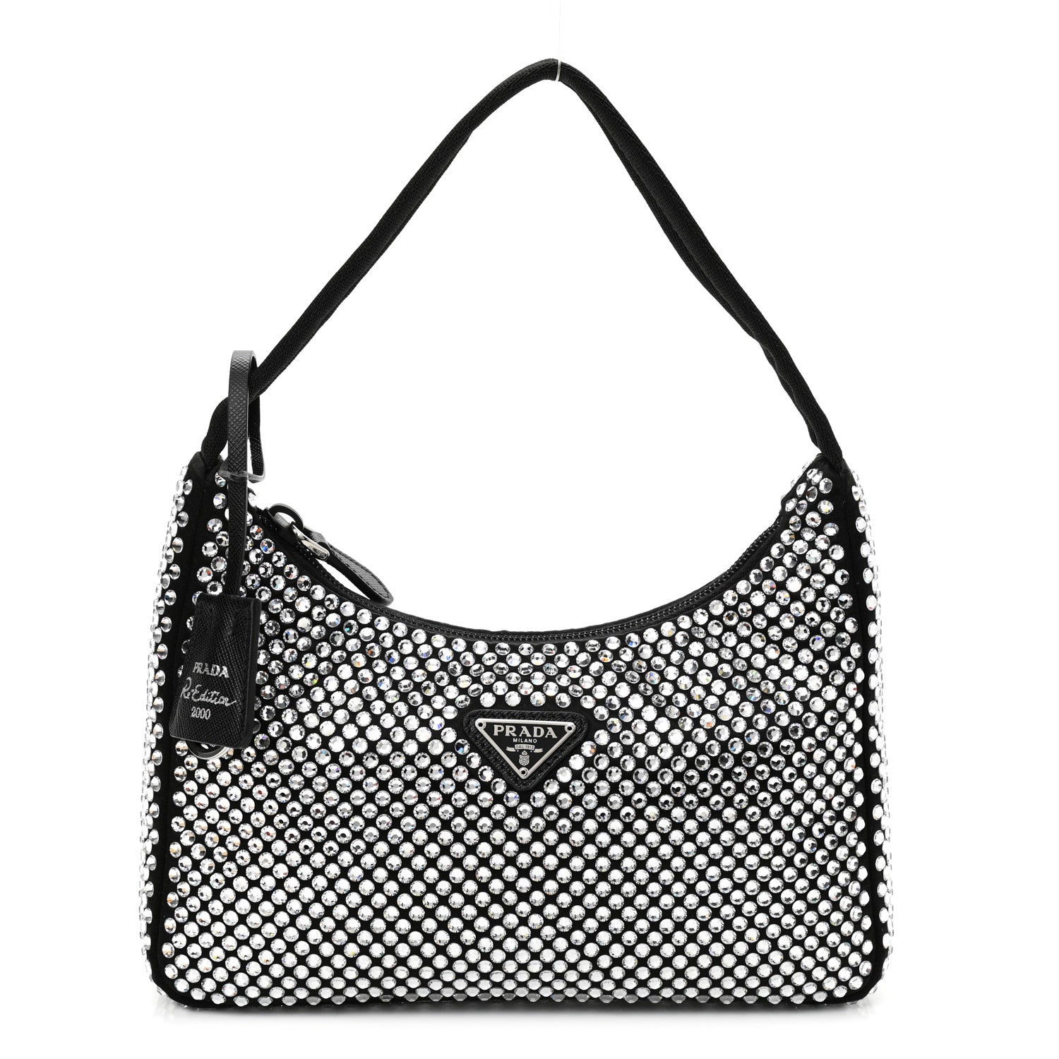 Prada Satin Crystal Mini Re-Edition 2000 Bag Cristal 1 of 10