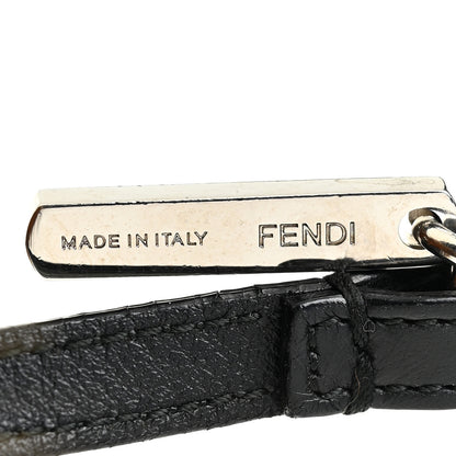 Fendi Fox Mink Rabbit Fur Vitello Flamingo Kooky Monster Bag Bug Charm Zucca Multicolor Black 5 of 5
