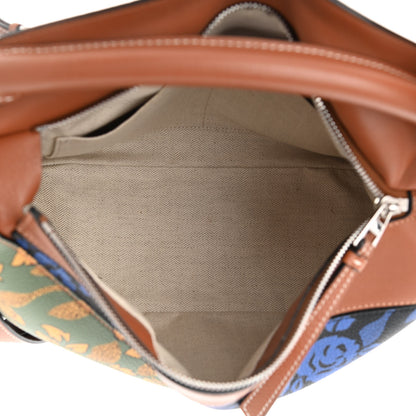 Loewe Calfskin Printed Medium Paula's Ibiza Patchwork Puzzle Bag Multicolor 5 of 9
