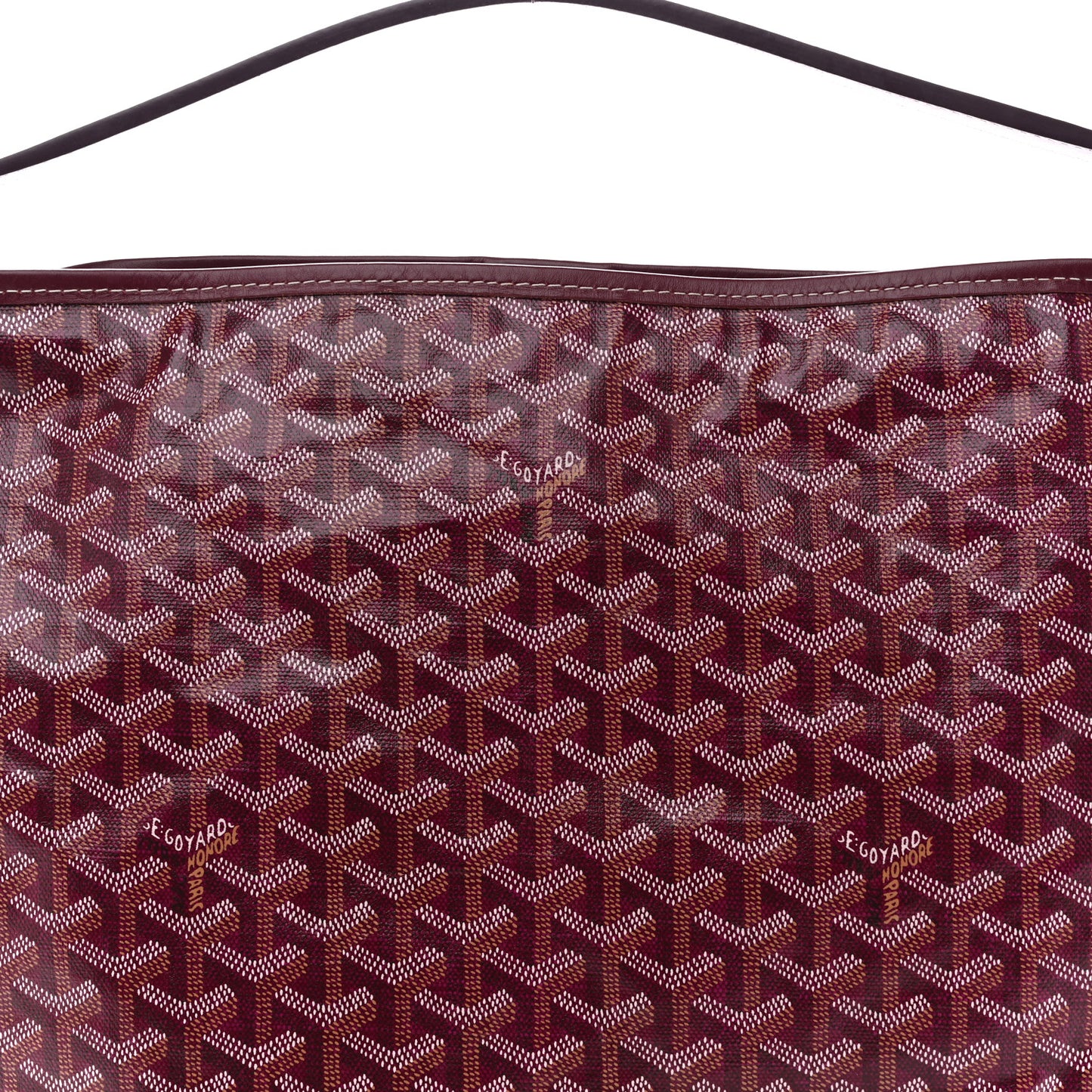Goyardine Fidji Zip Hobo Burgundy