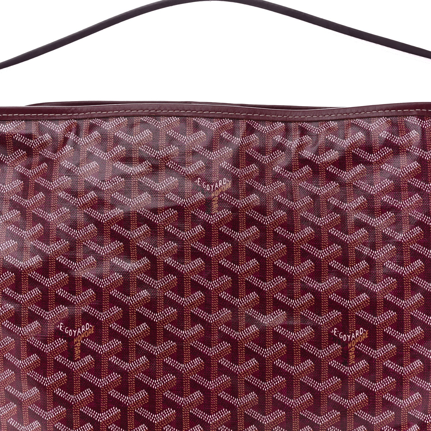 Goyard Goyardine Fidji Zip Hobo Burgundy 8 of 14
