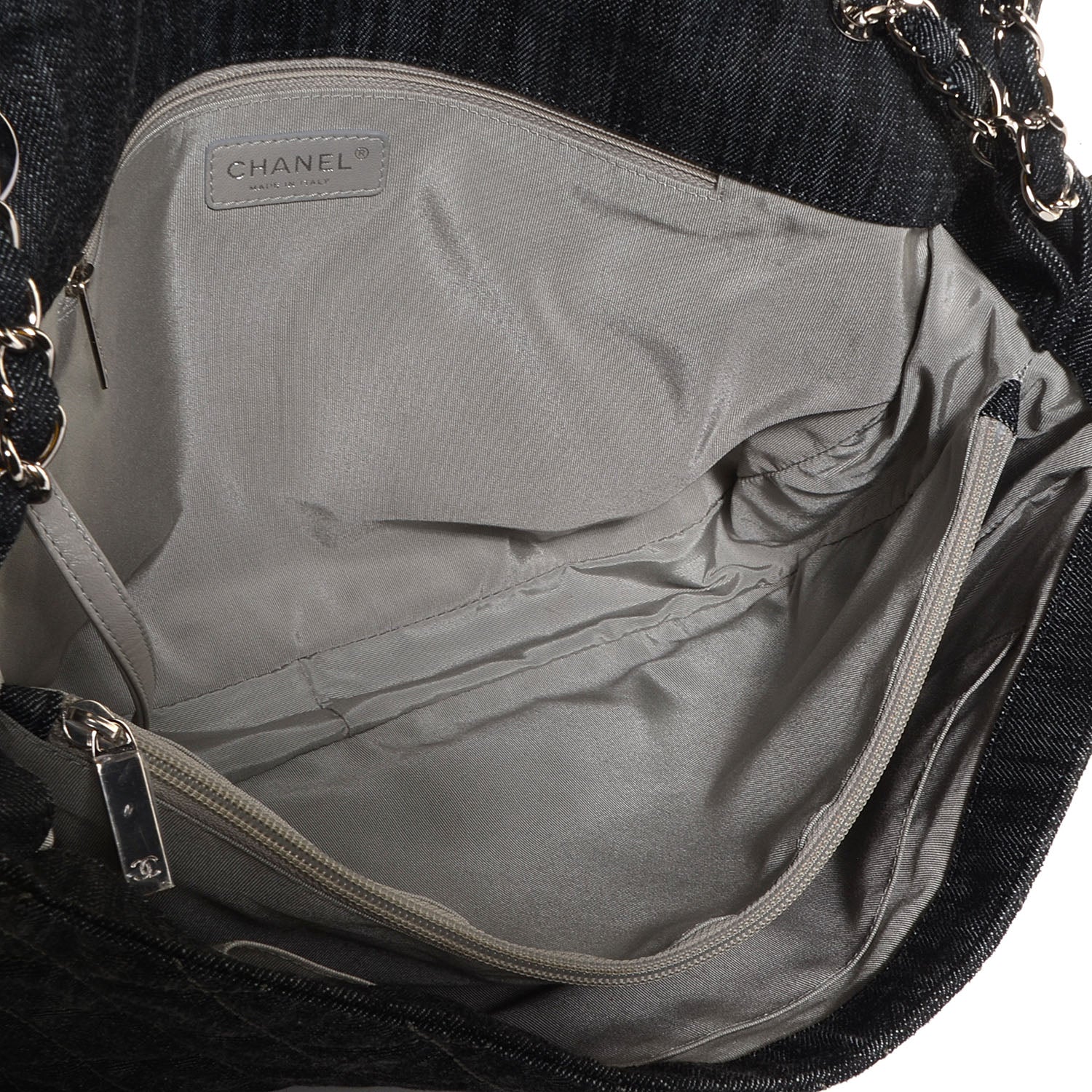 Chanel Denim Quilted Stretch Spirit Messenger Bag 5 of 8