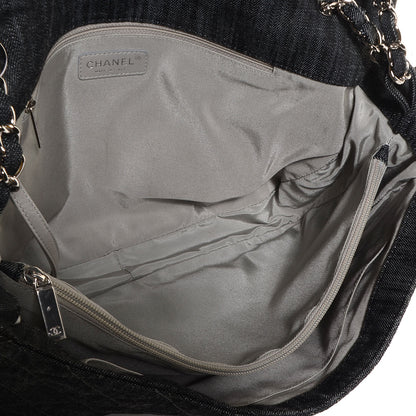 Chanel Denim Quilted Stretch Spirit Messenger Bag 5 of 8