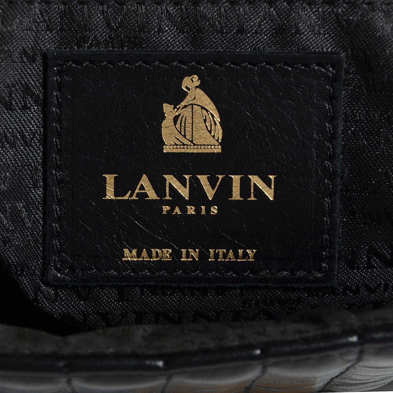 Lanvin Calfskin Quilted Medium Happy Shoulder Bag Black 6 of 9