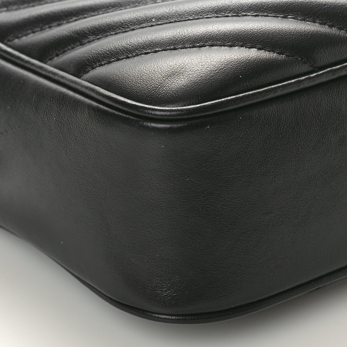 Calfskin Matelasse Monogram Lou Camera Bag Black
