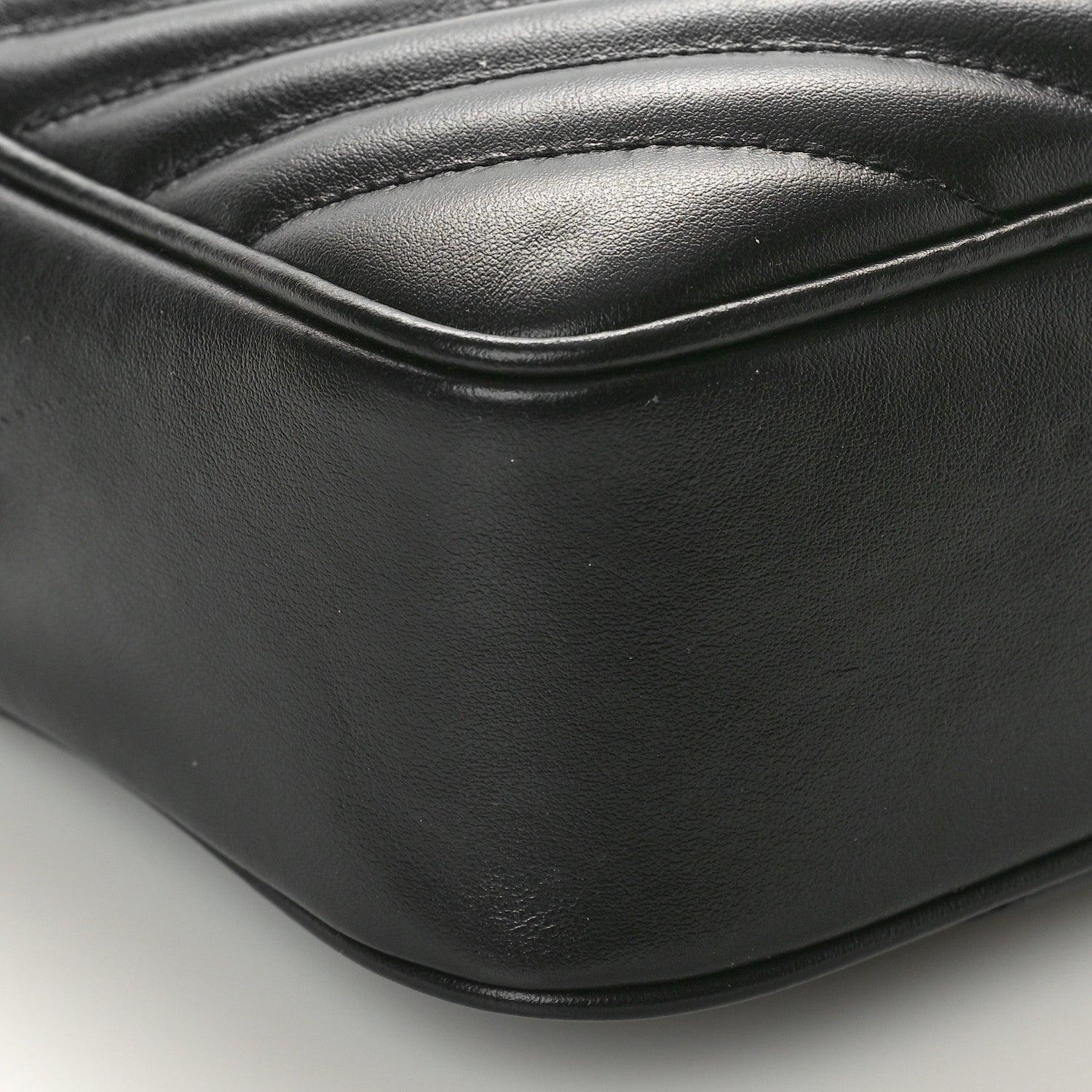 Saint Laurent Calfskin Matelasse Monogram Lou Camera Bag Black 9 of 10