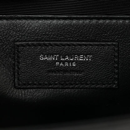 Saint Laurent Calfskin Star Print Medium Monogram Kate Satchel Black 6 of 10