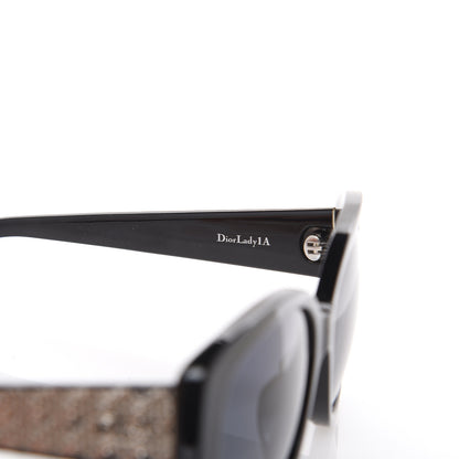 Christian Dior Resin Micro-Cannage Dior Lady 1 Sunglasses Silver Black 5 of 9
