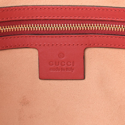 Gucci GG Supreme Monogram Medium Padlock Tote Hibiscus Red 6 of 13