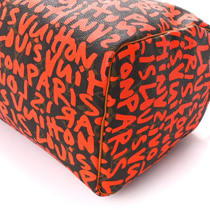 Louis Vuitton Monogram Graffiti Speedy 30 Orange 13 of 13
