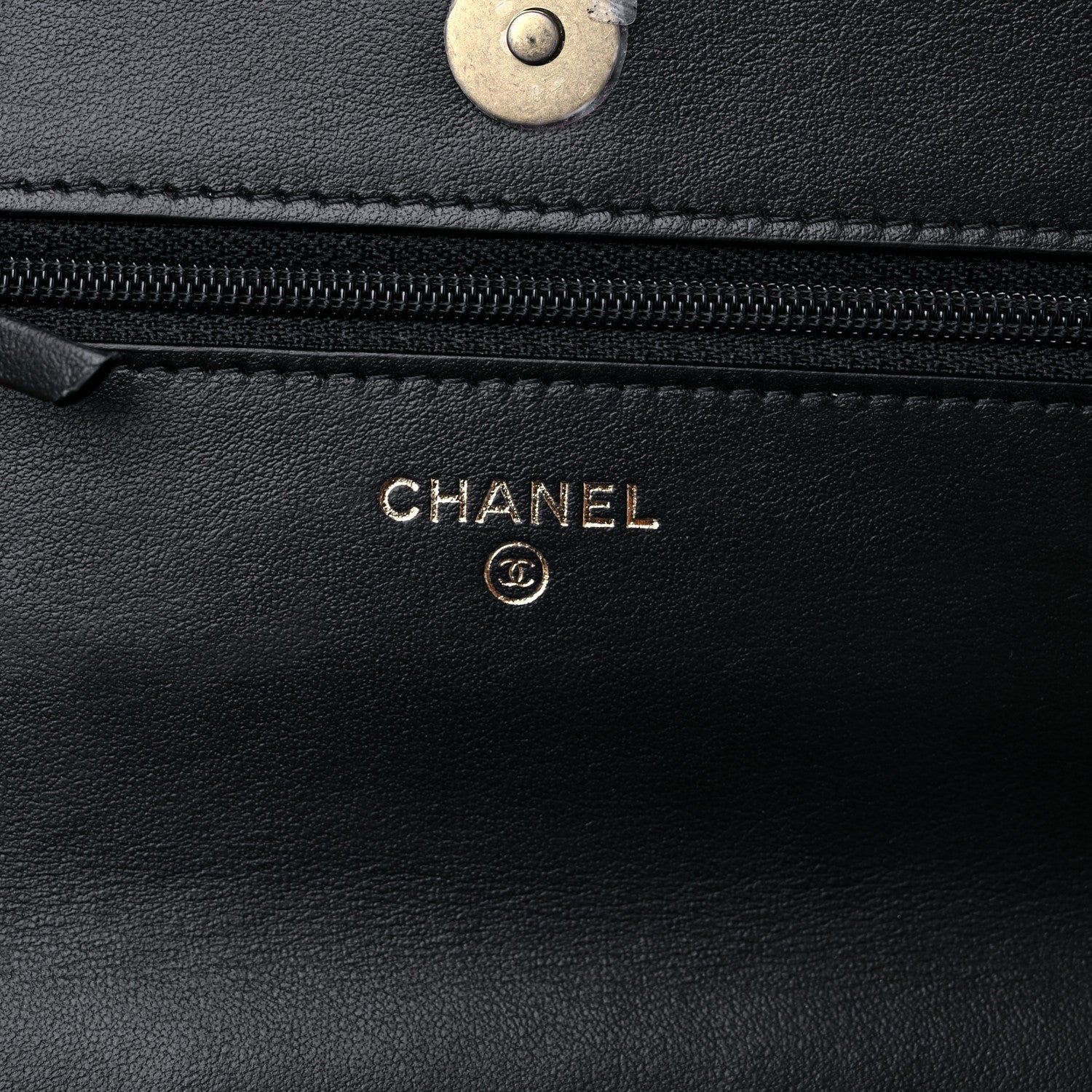 Chanel Shiny Caviar Quilted Pick Me Up Wallet On Chain WOC Black 6 of 10