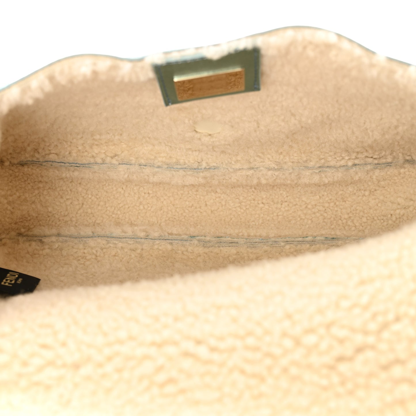 Metallic Lambskin Sheepskin Fur Re-Edition 2005-2006 Baguette Light Blue