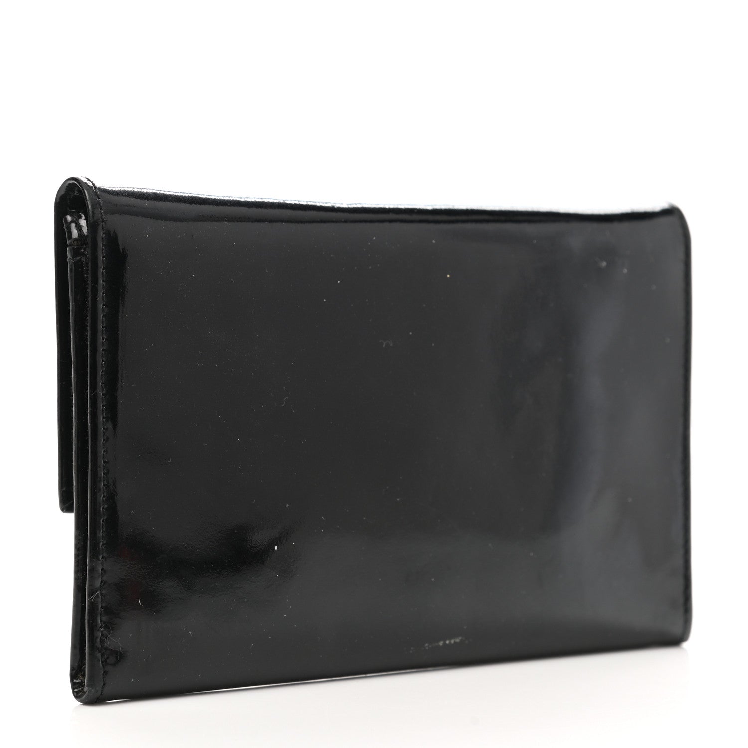 Chanel Patent CC Flap Wallet Black 3 of 10