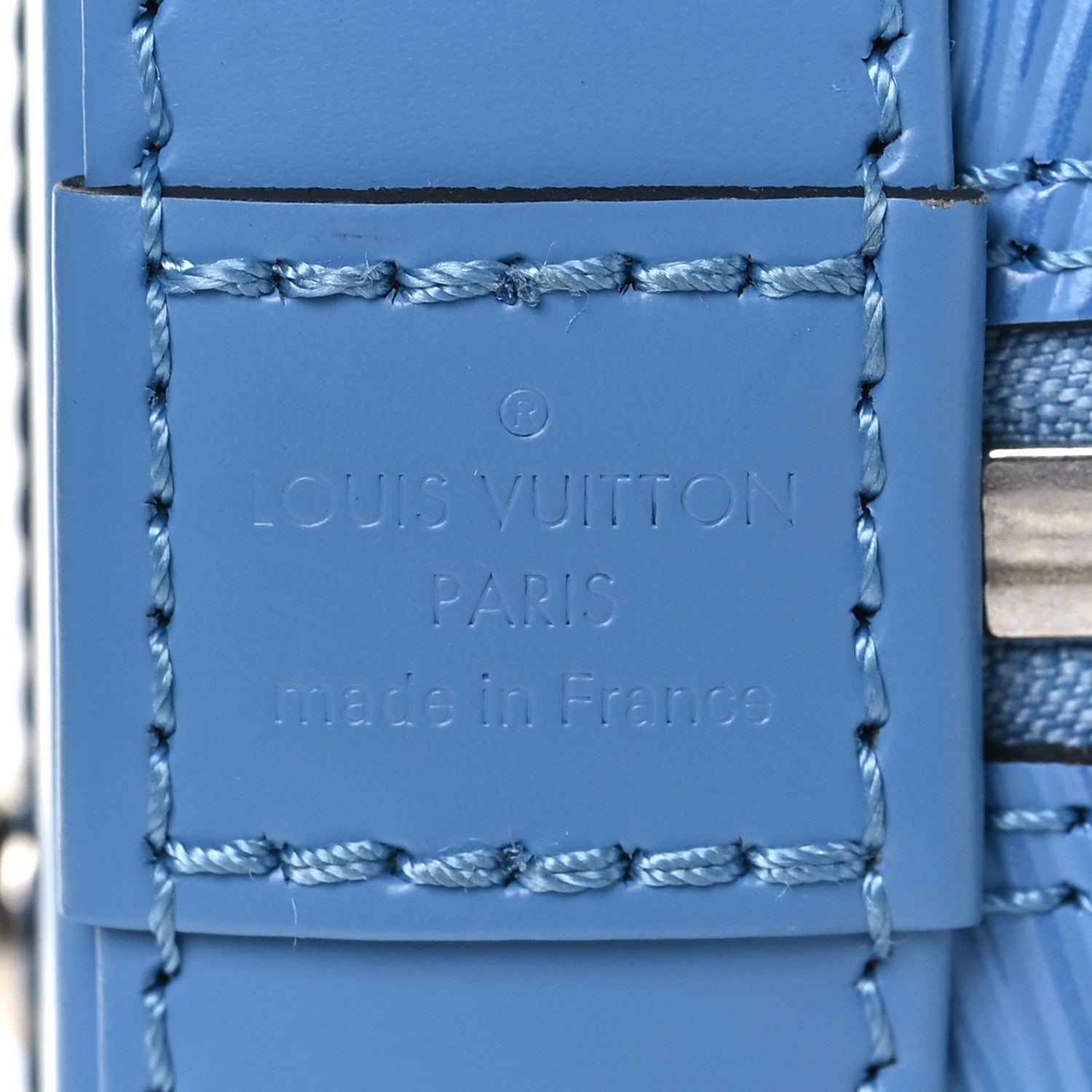 Louis Vuitton Epi Jacquard Alma BB Bleuet 6 of 10