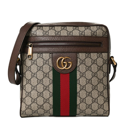 Gucci GG Supreme Monogram Web Small Ophidia Messenger Bag Brown 1 of 13