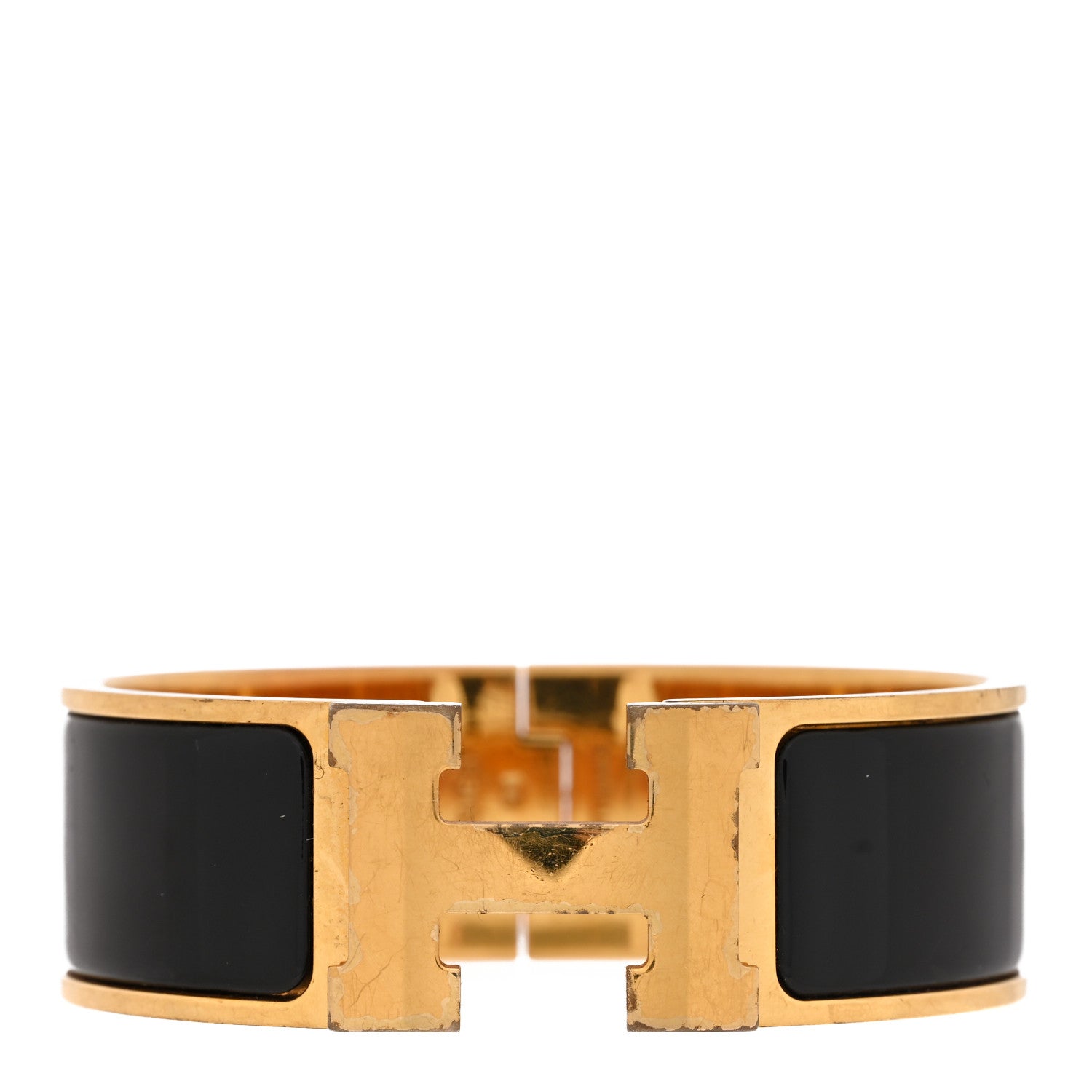 Hermes Enamel Wide Clic Clac H Bracelet PM Black 1 of 4