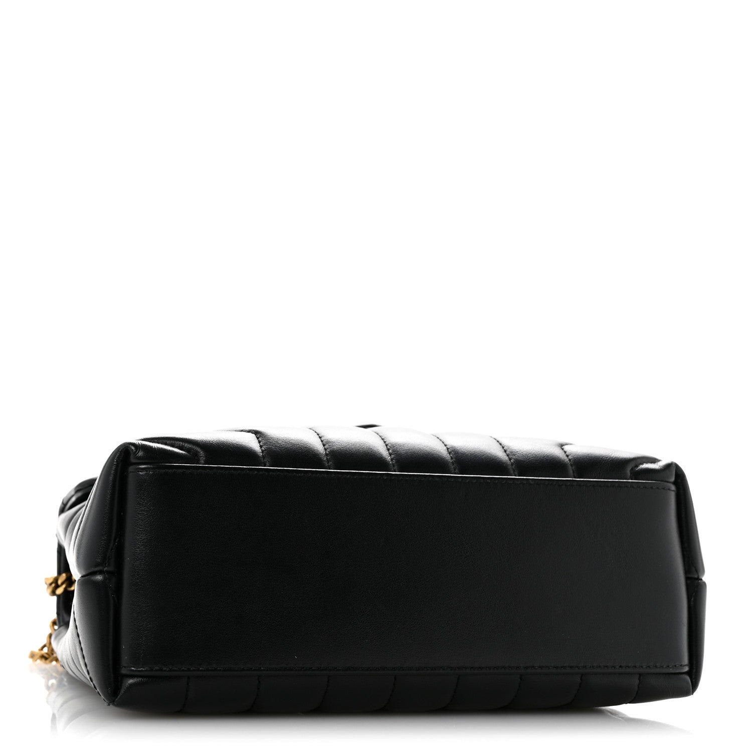 Saint Laurent Calfskin Y Quilted Monogram Small Loulou Chain Satchel Black 4 of 14