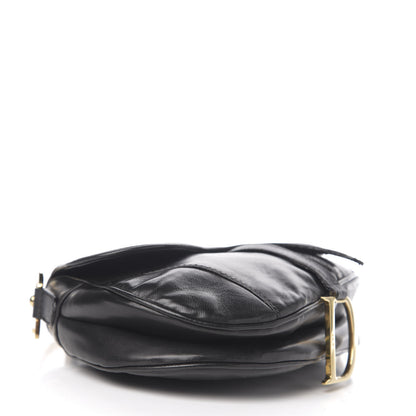 Christian Dior Calfskin Saddle Bag Black 3 of 11