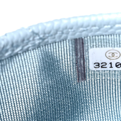 Chanel Caviar Quilted Card Holder Light Blue 8 of 10