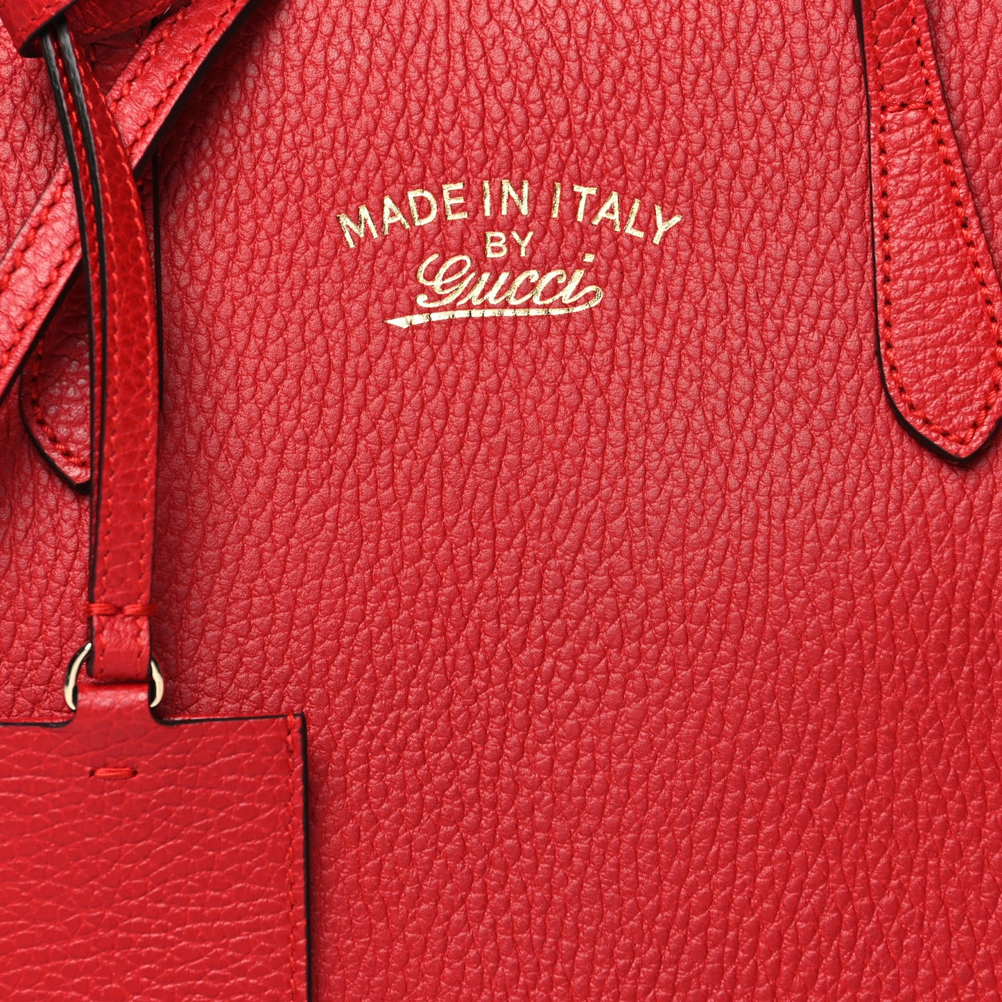 Dollar Calfskin Mini Swing Top Handle Bag Tabasco