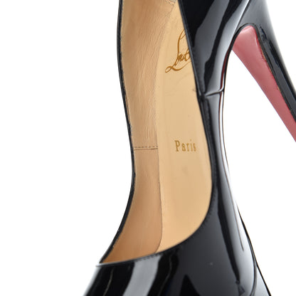 Christian Louboutin Patent Lady Peep 150 Pumps 39.5 Black 14 of 20
