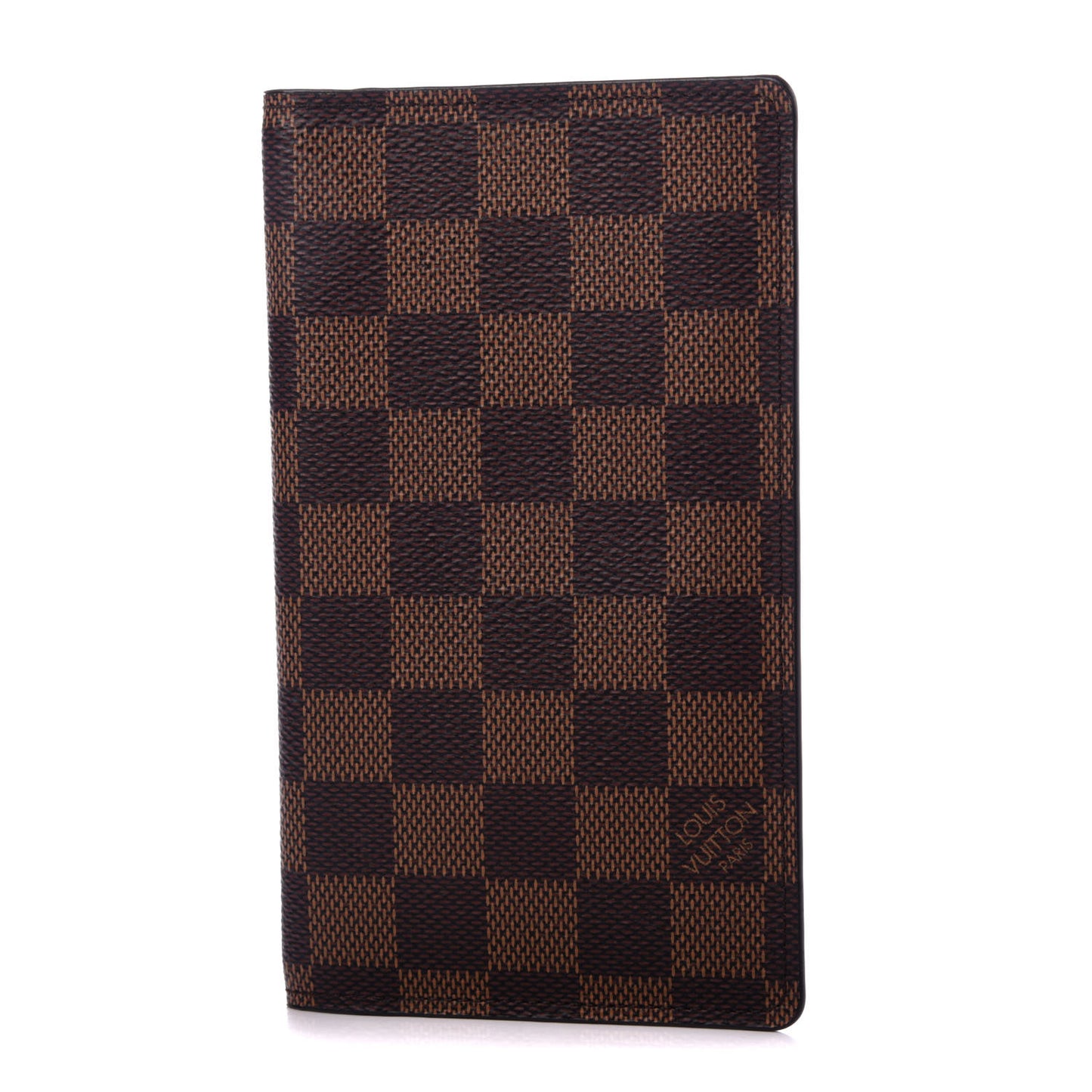 Damier Ebene Checkbook Holder Case Wallet
