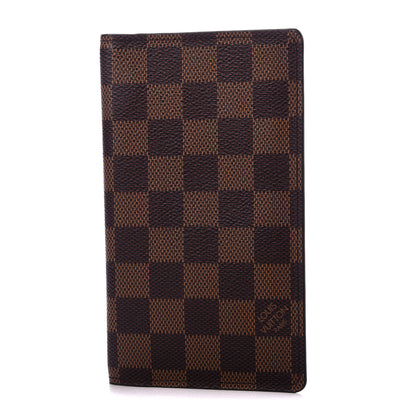 Louis Vuitton Damier Ebene Checkbook Holder Case Wallet 1 of 7