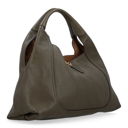 Gucci Grained Calfskin Softbit Maxi Shoulder Bag Forest Green 4 of 11