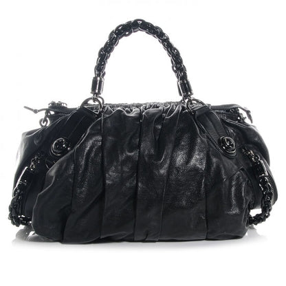 Gucci Leather Medium Galaxy Satchel Black 1 of 7