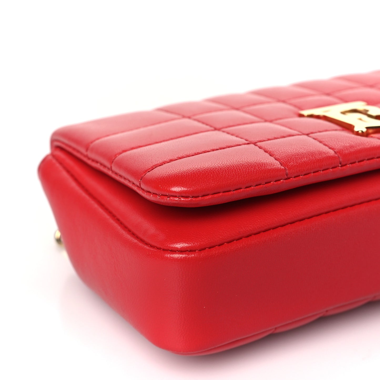 Lambskin Quilted Mini Lola Bag Bright Red