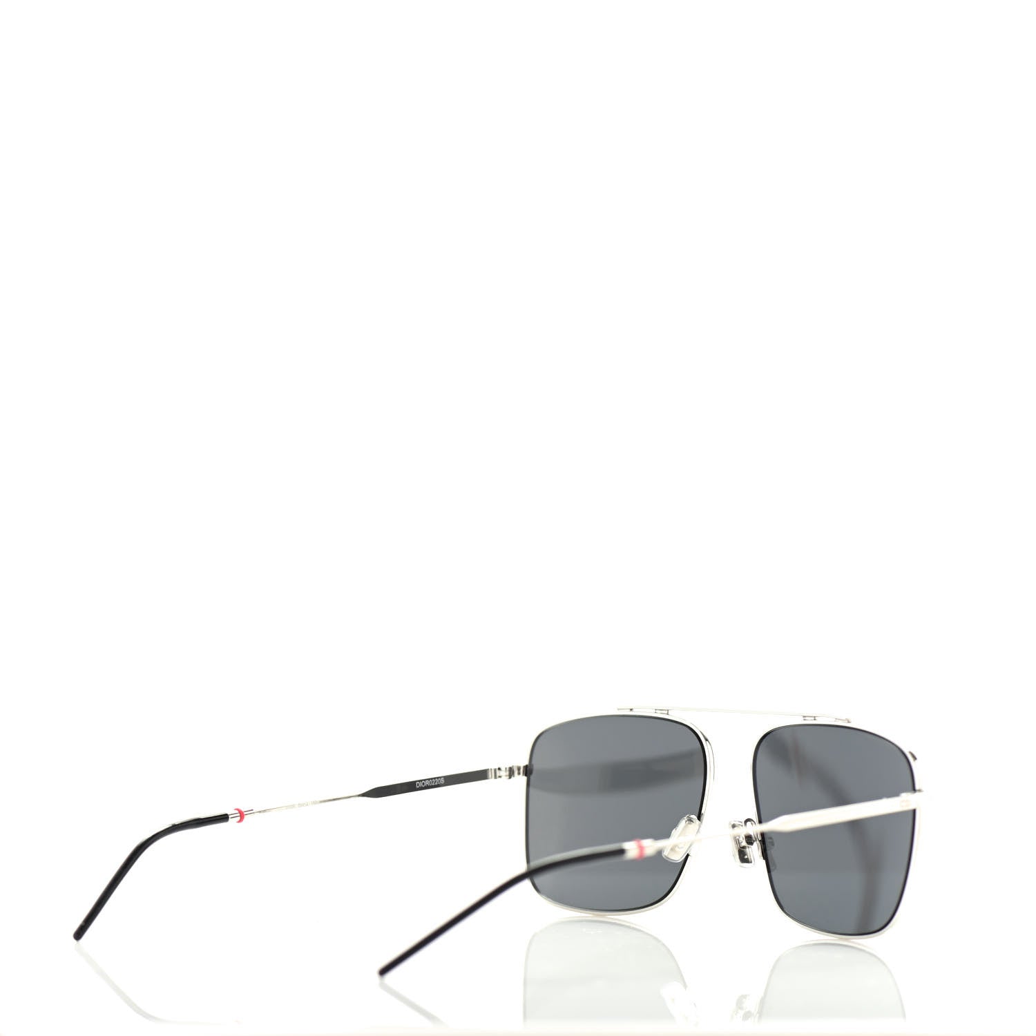 Christian Dior Homme 0220S Sunglasses Silver Black 4 of 6