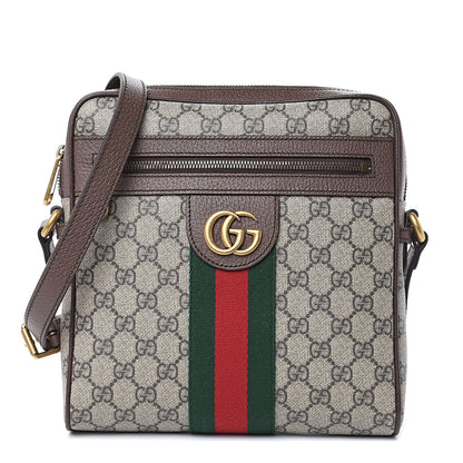 Gucci GG Supreme Monogram Web Small Ophidia Messenger Bag Brown 1 of 10