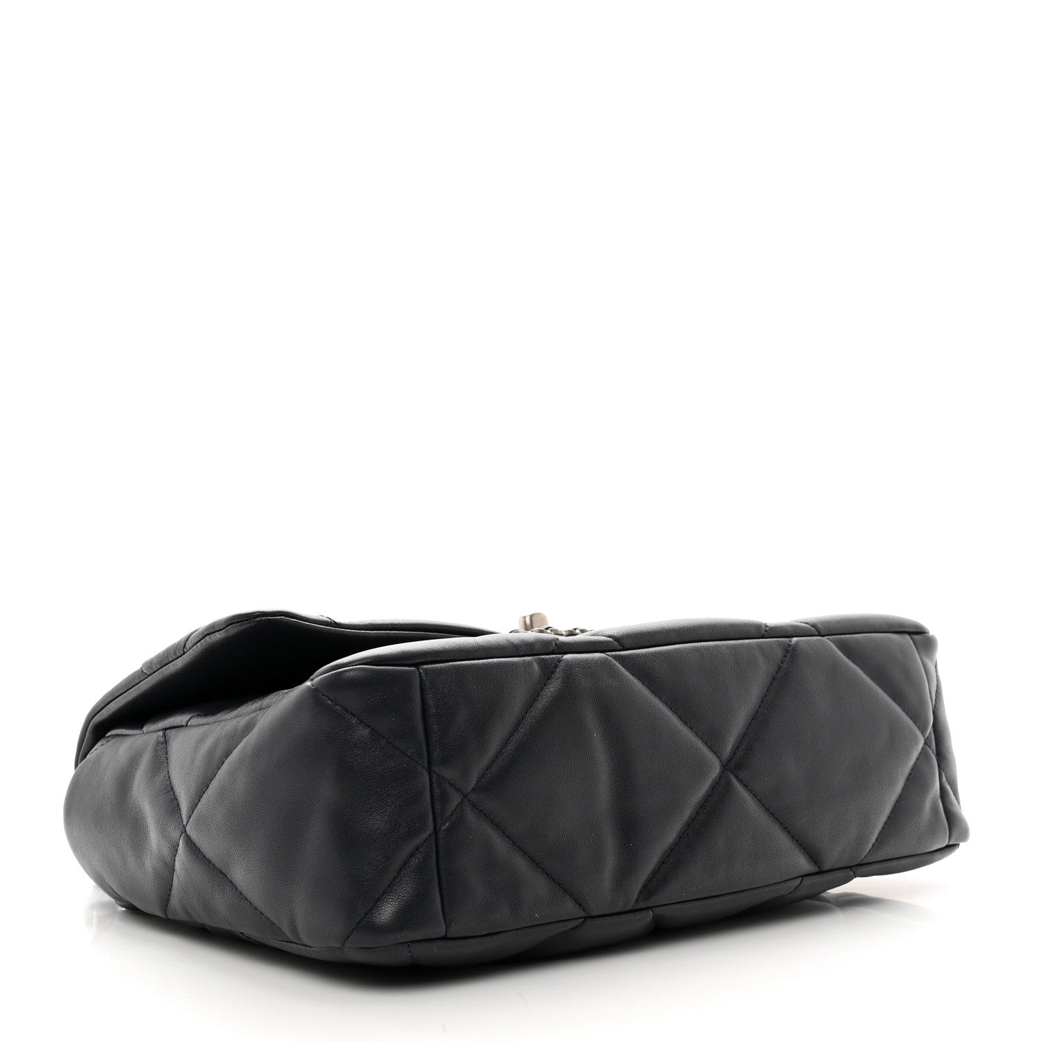 Chanel Lambskin Quilted Large Chanel 19 Flap Navy Blue 4 of 10