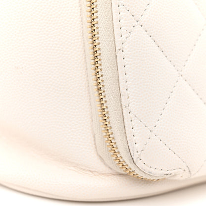 Chanel Caviar Quilted Business Affinity Backpack White 13 of 13
