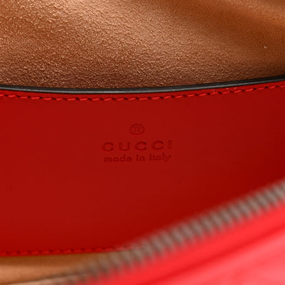 Gucci Calfskin Matelasse Chevron GG Marmont Sling Shoulder Bag Rosso 6 of 11