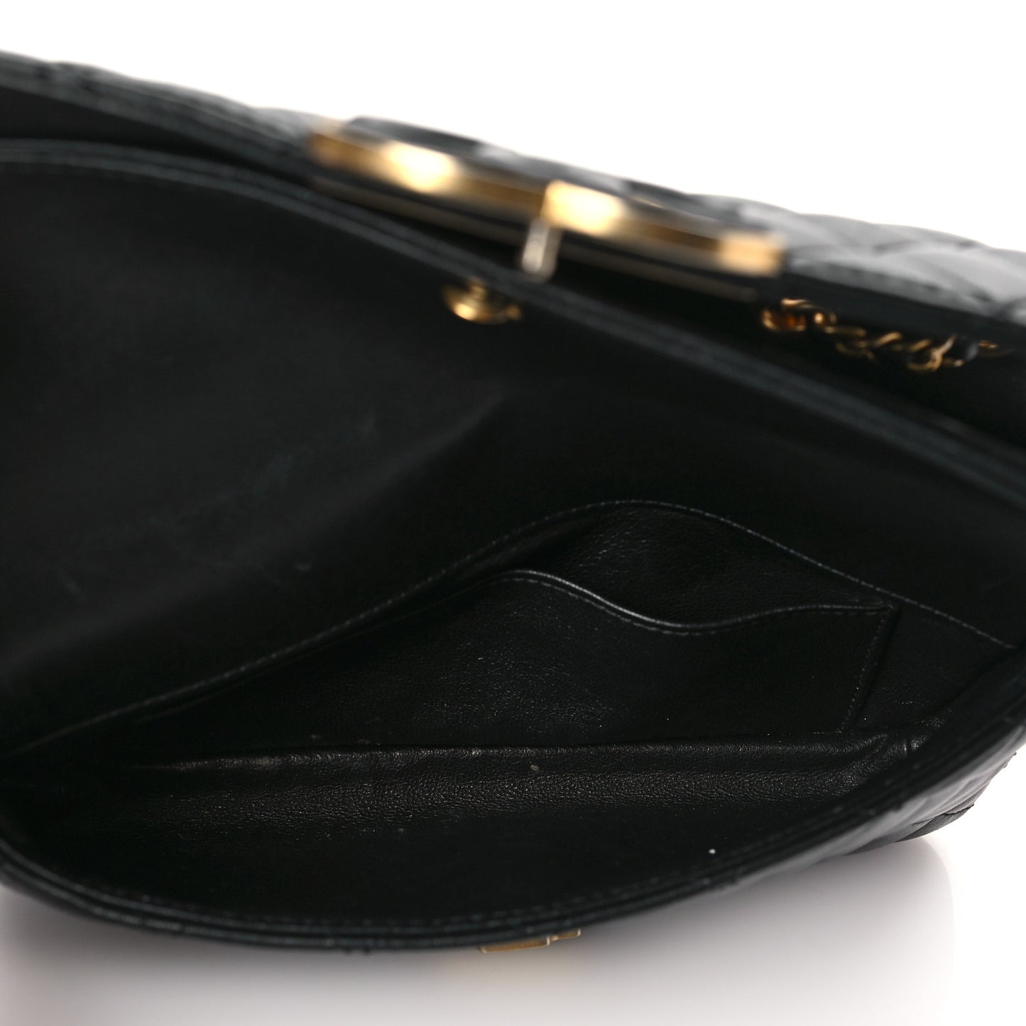 Lambskin Quilted Small CC Chic Flap Black