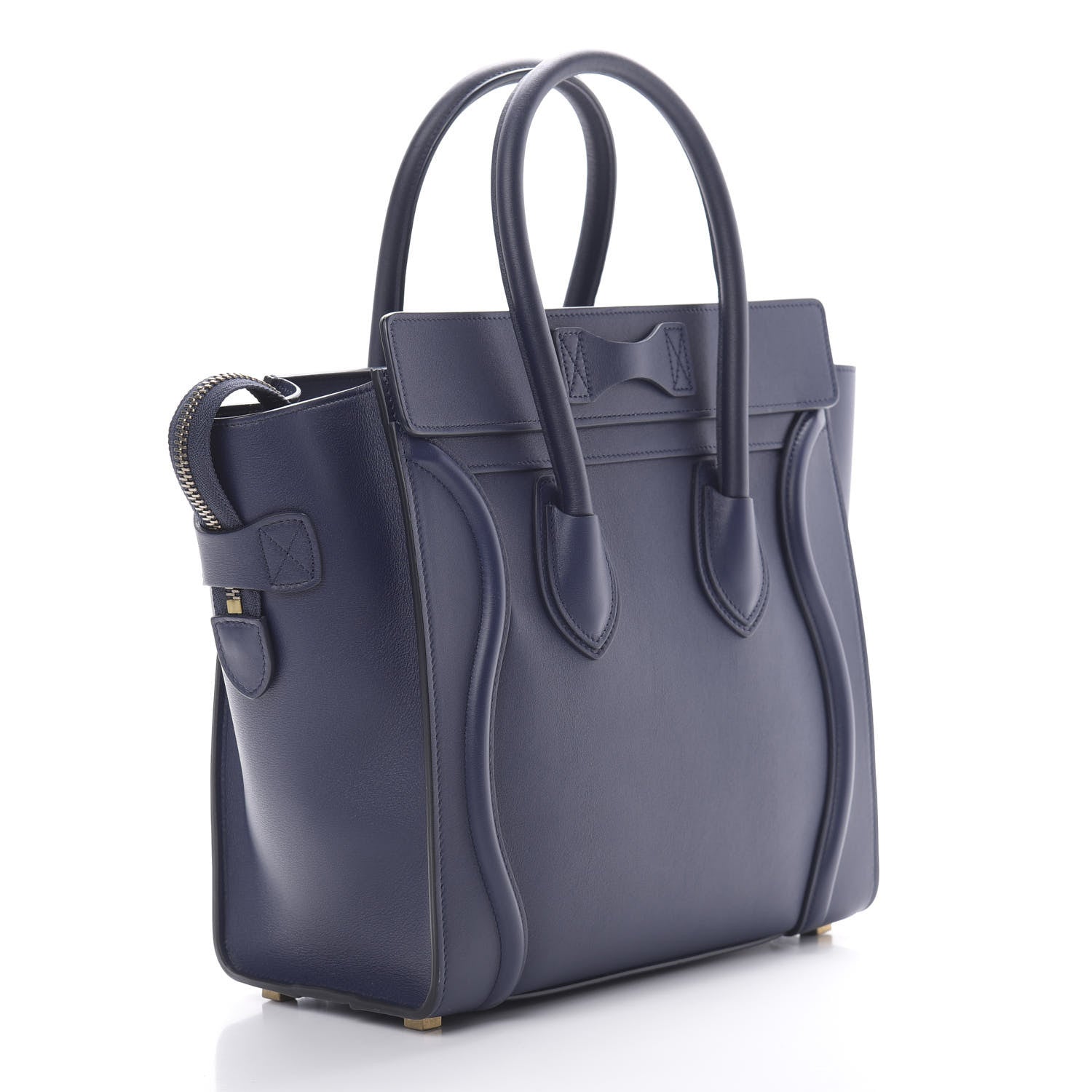 Celine Smooth Calfskin Micro Luggage Ink 2 of 10